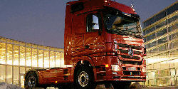 Who does marketing for Mercedes-Benz Actros parts in Santiago San Bernardo Chile